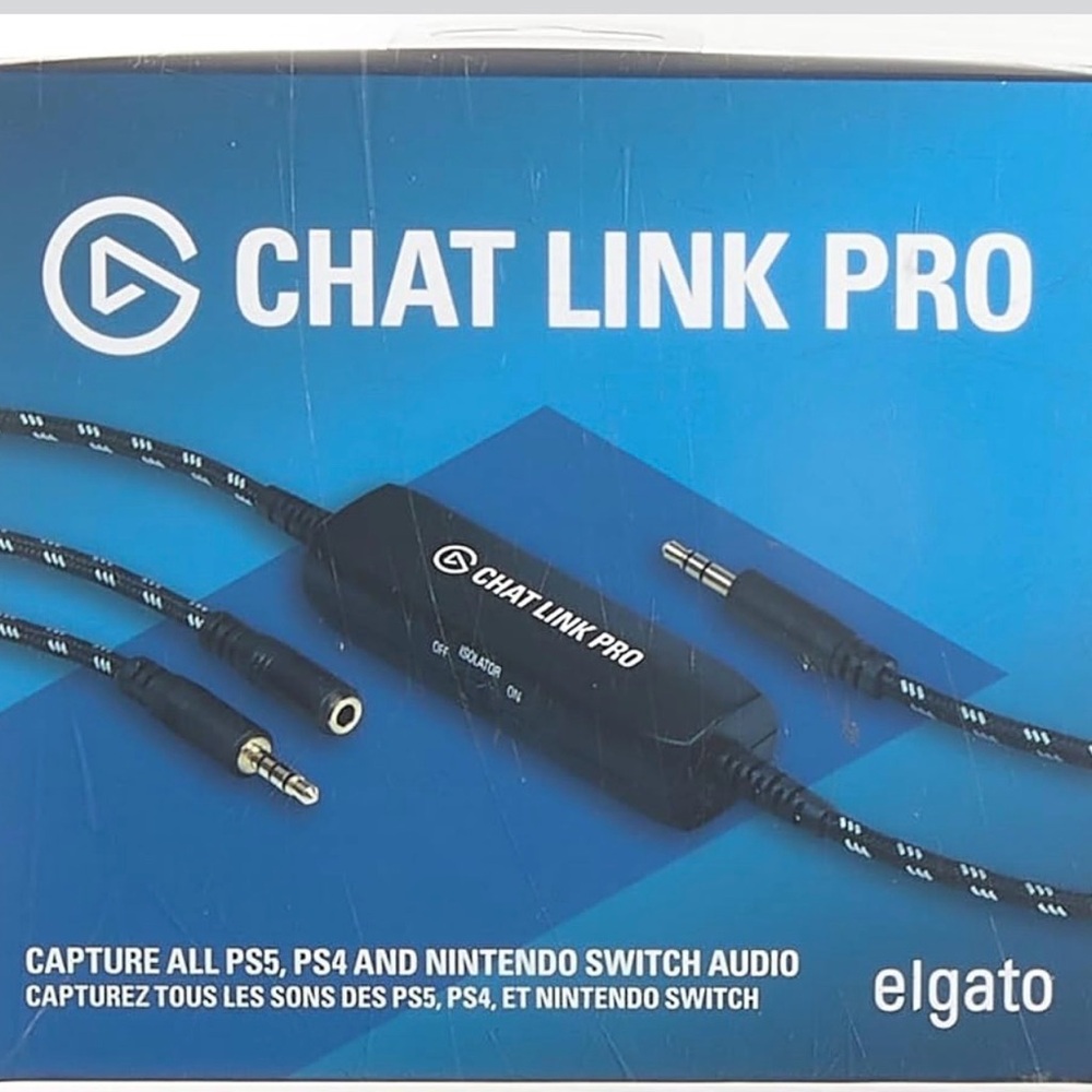 Elgato Chat Link Pro Audio Adapter for PS5, PS4, Nintendo Switch, Black
